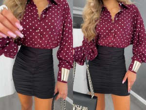 Spódnica marszczona by me czarna 