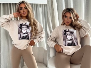 Dekatyzowana bluza ROLLER – jasny beż by me 