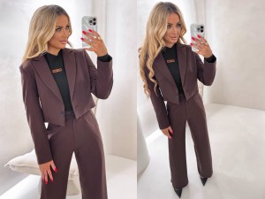 Marynarka SLIM – czekoladowa by me 