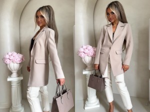 Marynarka LONG – beżowa by me 