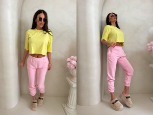 Spodnie dresowe CLASSIC – jasny róż by me 