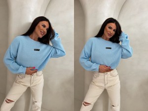 Sweter CANOA – niebieski by me