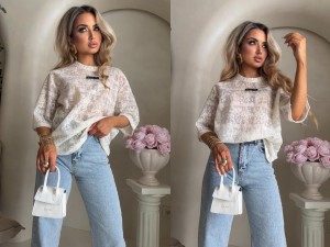 Bluzka PEROLA – ecru by me 