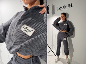 Bluza SPLIT grafit la manuel 