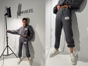 Spodnie SPLIT grafit la manuel 