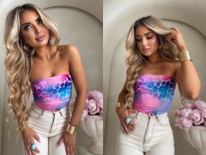 Top MAVEN print pantera – pink by me 