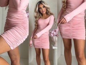 Spódnica MARSZCZONA – morelowa by me 