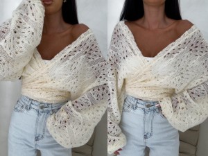 Kimono RICE – ecru by me 