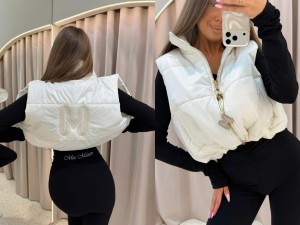 Bezrękawnik SOFT Mia maison  ecru 