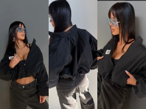 Kurtka BLOOM czarna la manuel 