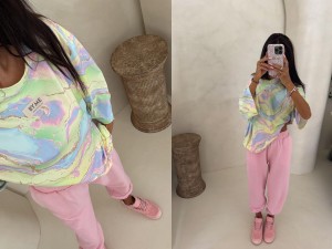 Bluzka MARMARIS print marmurek – zapp by me 