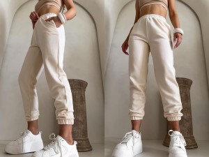 Spodnie dresowe CLASSIC – waniliowe by me 