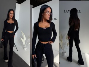 Komplet HEATWAVE czarny la manuel 