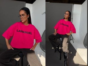 Tshirt BLANK fuksja la manuel 