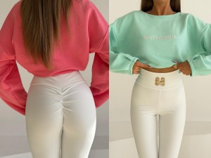 Legginsy Kim Mia maison  śmietana 