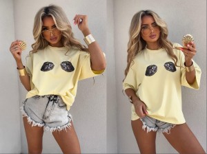 T-shirt MUSSELS – bananowy by me 