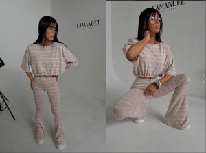 Tshirt TRIBE beż La Manuel 