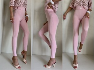 Legginsy GYM – jasny róż by me 