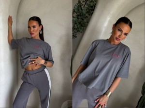 T-shirt ESSENTIAL – szary by me 