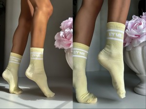 Skarpetki LOGO – żółte by me 