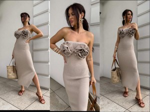 Sukienka ALOHA – ciemny beż by me 