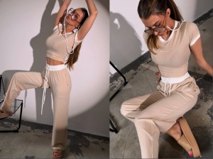 Komplet COCONUT CLUB SET La coca  piaskowy 