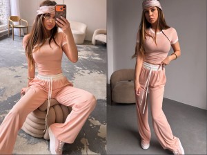 Komplet COCONUT CLUB SET La coca  różowy 