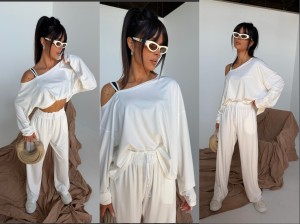 Komplet GLOBAL ecru La Manuel 