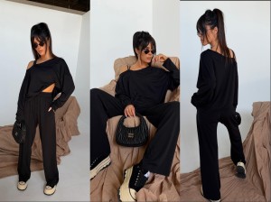 Komplet GLOBAL czarny La Manuel 