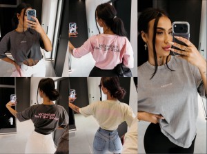 T-shirt ENORIA olavoga 