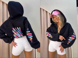 Bluza OFF HOODIE La monne  czarna 