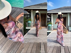 Sukienka siatka HARPER SHEER – multikolor by me 