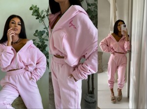 Bluza HOODIE – różowa by me 