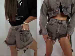 Spodenki NOSSA La Manuel jeans czekolada 