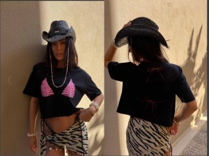 Tshirt RIVIERA czarny La Manuel 
