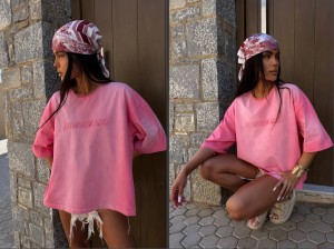 Tshirt BYRON róża La Manuel 
