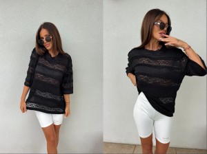 Bluzka PEROLA – czarna by me 