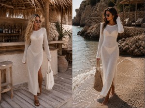 Sukienka DESERT – ecru by me 