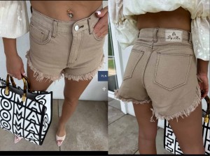 Szorty JEANS By Me – ciemny beż by me 
