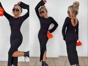 Sukienka maxi SLIM – czarna by me 