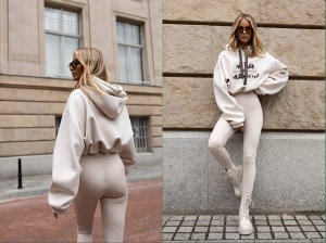 Legginsy Basic z laykry mia Maison  beżowe 