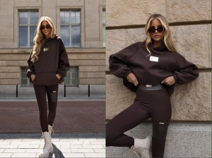 Legginsy Mia Maison  czekolada 