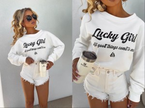 Bluza LUCKY – ecru by me 