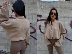 Bluza Warm up La Manuel  czekolada  latte 