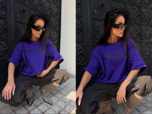 Tshirt BLANK fiolet La Manuel 