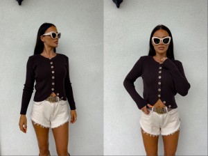 Sweter FERRO – czekoladowy by me 