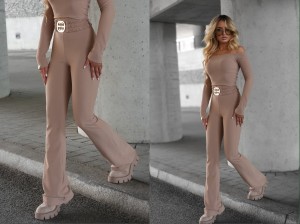 Legginsy dzwony BUCKLE La monne  