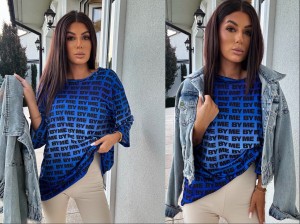 Bluzka MARMARIS ombre – chabrowa by me  