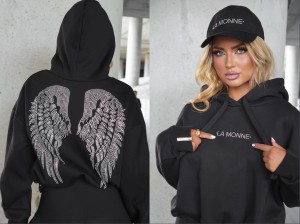 Bluza SERAPH  HOODIE La monne czarna 