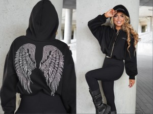 Bluza SERAPH  HOODIE ZIP La monne czarna 